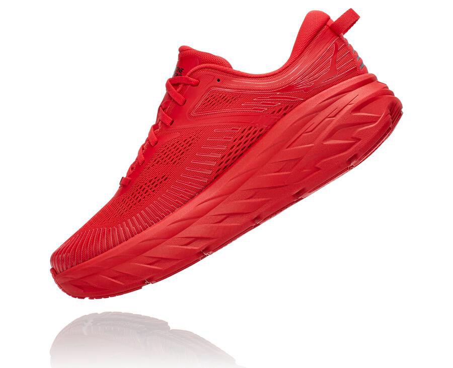 Hoka One One Bondi 7 Löparskor Herr - Röda - JANHG-5041